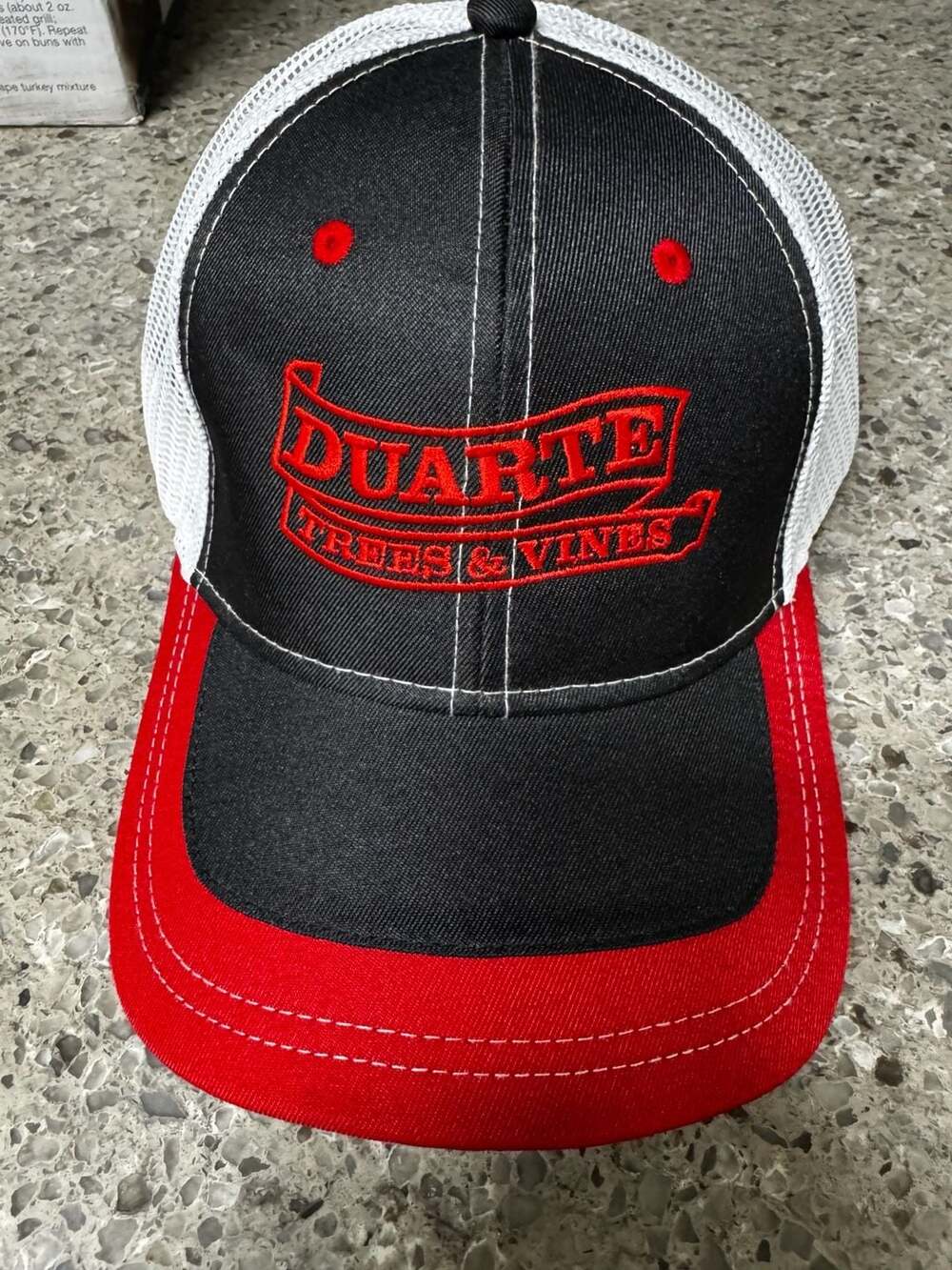 Cap America Duarte Trees & Vines Embroidered Mesh Trucker Hat Adjustable
